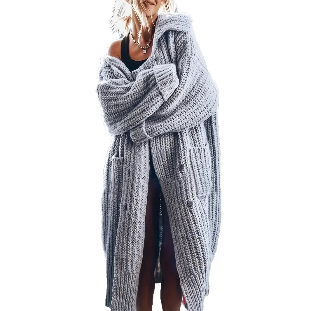 Isla | Długi Dzianinowy Kardigan