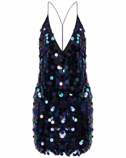 Luna | Midnight Sequin Dress