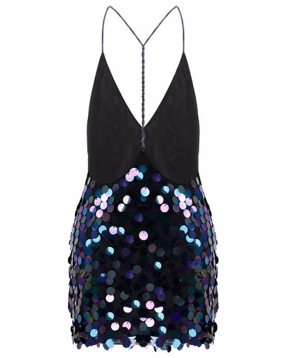 Luna | Midnight Sequin Dress