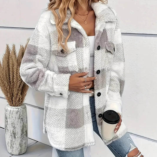 Rhéa | Soft check Kardigan