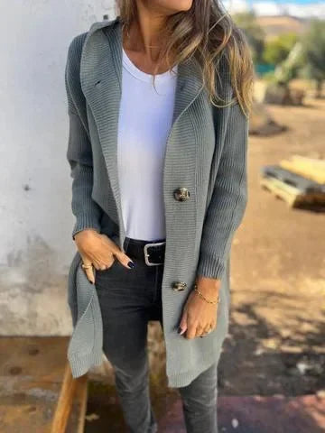 Mila | Długi Dzianinowy Kardigan