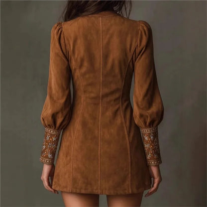 Aure Solé Suede Dress