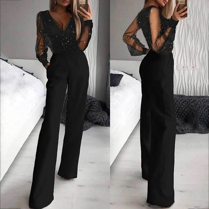 Celestine | Midnight Sparkle Jumpsuit